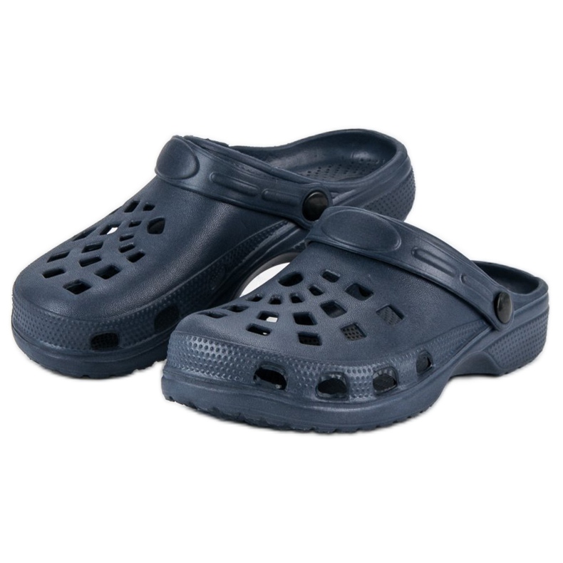 Marineblaue Gartenpantoffeln 2
