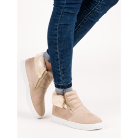 Sport Beige Turnschuhe 1