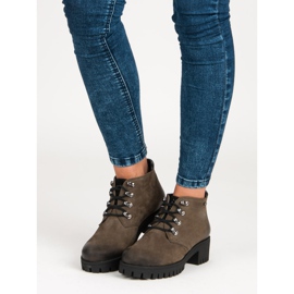 Lässige VINCEZA Stiefel grün 1