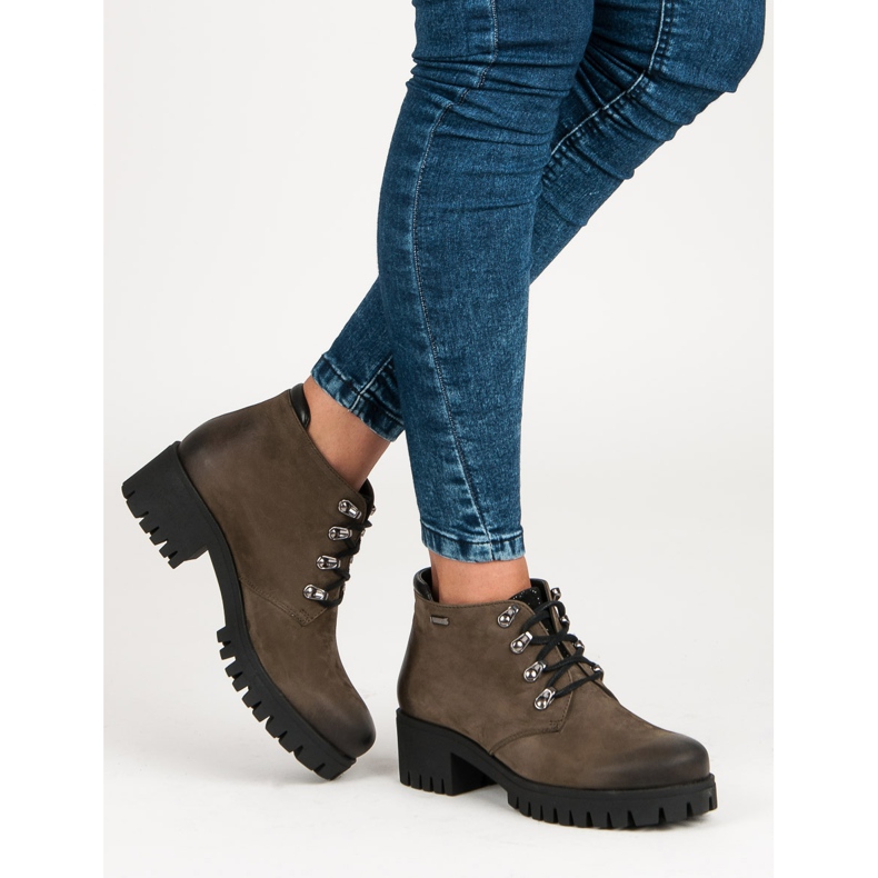 Lässige VINCEZA Stiefel grün 2