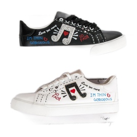 Modische Sneaker für Damen schwarz 1