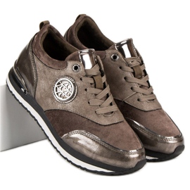 Aclys Gebundene Sportschuhe braun 2