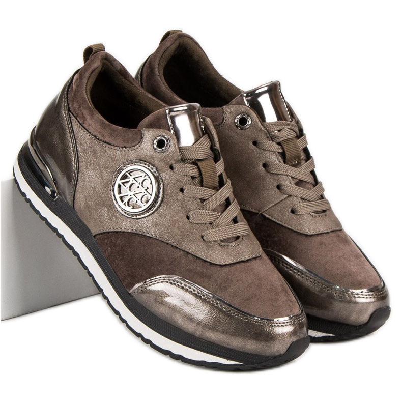 Aclys Gebundene Sportschuhe braun 2