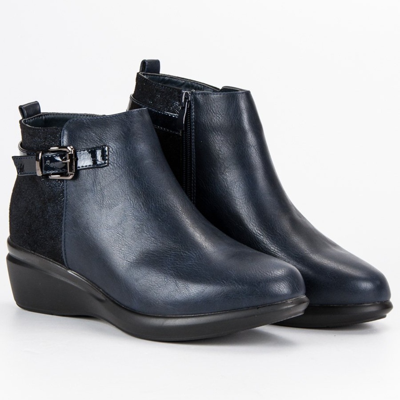 Kylie Bequeme marineblaue Stiefel mit Isolierung 1