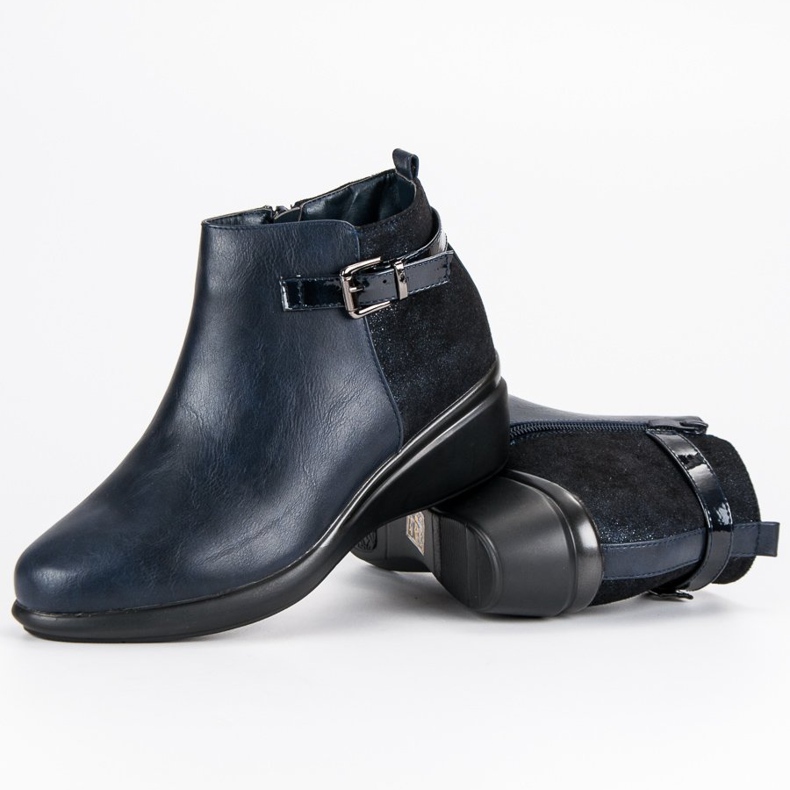 Kylie Bequeme marineblaue Stiefel mit Isolierung 2