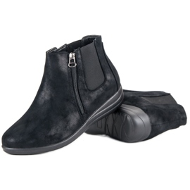 Kylie Schwarze Stiefeletten an einem Reißverschluss 2