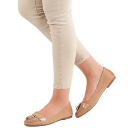 Small Swan Loafer mit Fransen braun 1