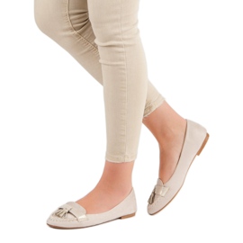 Small Swan Loafer mit Fransen braun 1