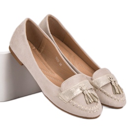 Small Swan Loafer mit Fransen braun 2