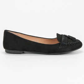 Small Swan Loafer mit Fransen schwarz 2