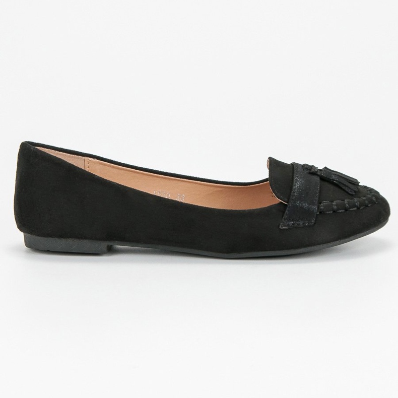 Small Swan Loafer mit Fransen schwarz 2