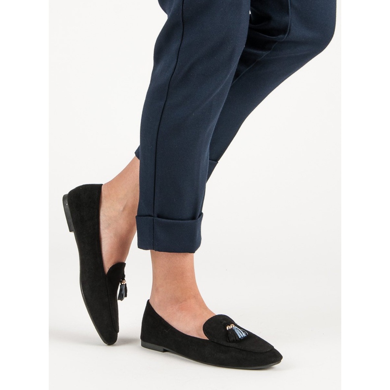 Small Swan Glitzer-Loafer schwarz 2