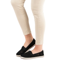 MCKEYLOR Slipper aus Spitze schwarz 1