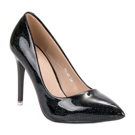 Elegante schwarze High Heels 3
