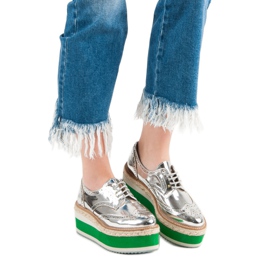 Corina Mode Keilschuhe grau 1