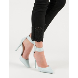 Blaue Wildleder-Absätze 2