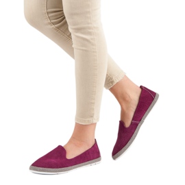 Filippo Durchbrochene Herren aus Leder rosa 2