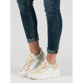 Leichte Sportschuhe weiß mehrfarbig 2