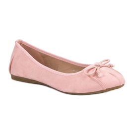 Lucky Shoes Rosa gebundene Ballerinas 1