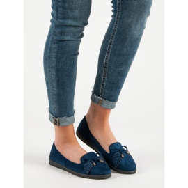 Comer Ballerinas aus Wildleder in Marineblau 2