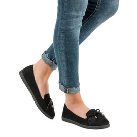 Comer Ballerinas aus schwarzem Wildleder 1