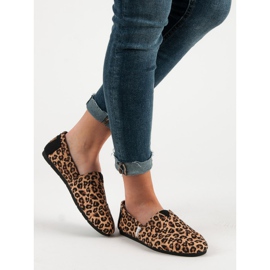 L. Day Gefleckte Slipons braun 1