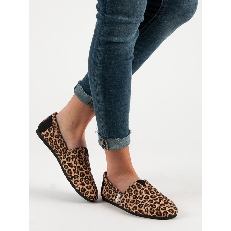 L. Day Gefleckte Slipons braun 1