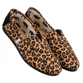 L. Day Gefleckte Slipons braun 2