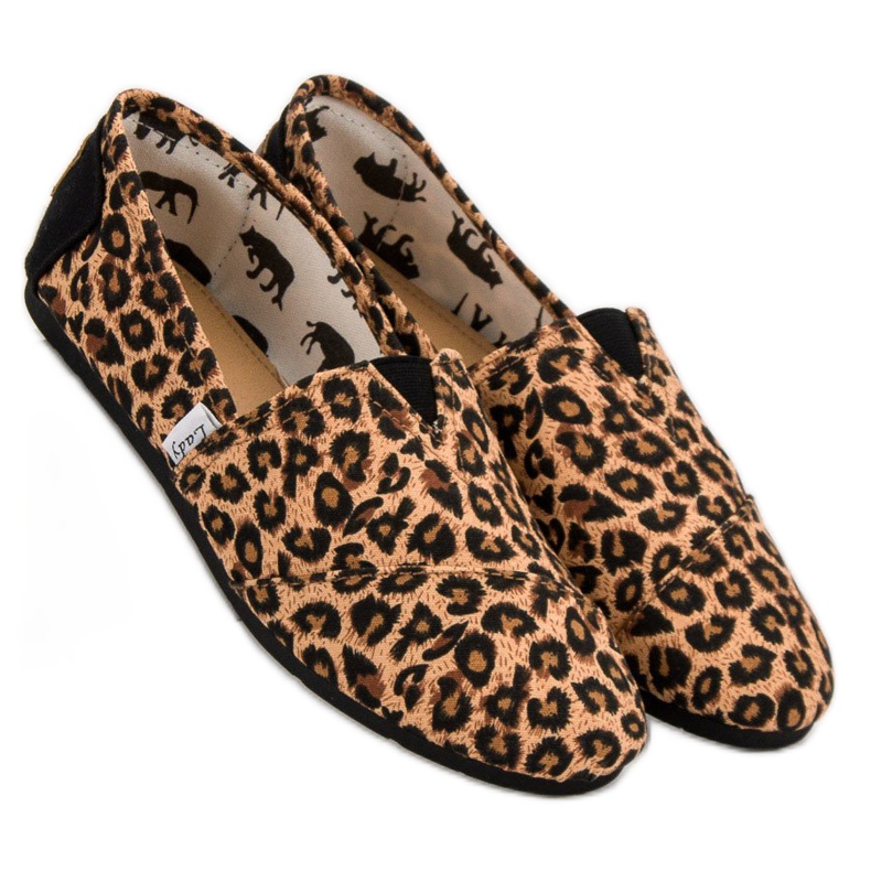 L. Day Gefleckte Slipons braun 2