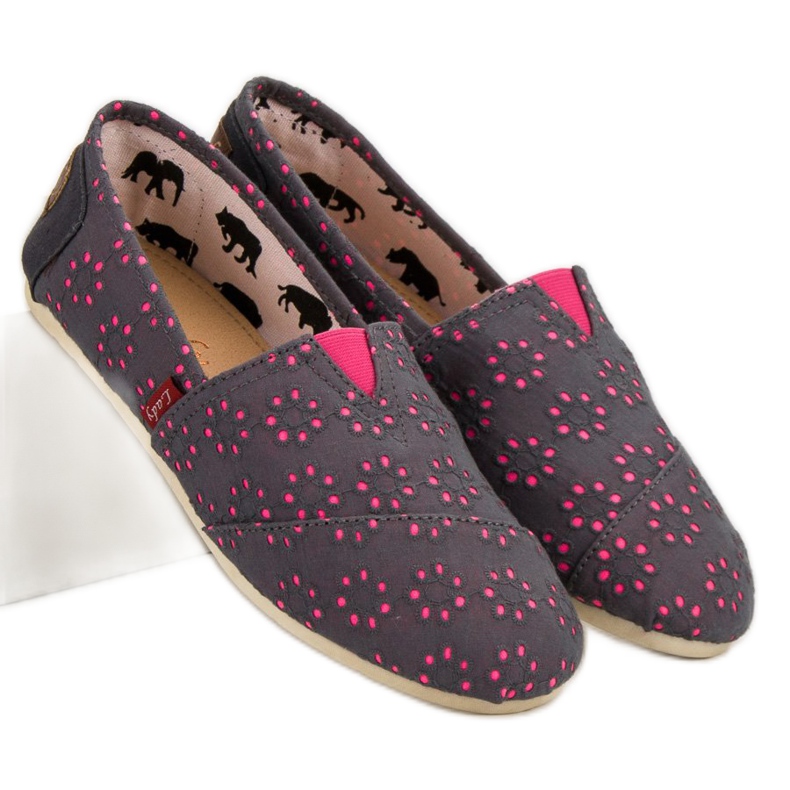 L. Day Slip-on-Espadrilles grau rosa 2