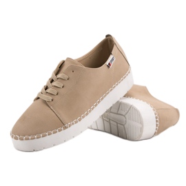 Beige geschnürte Schuhe VICES 1