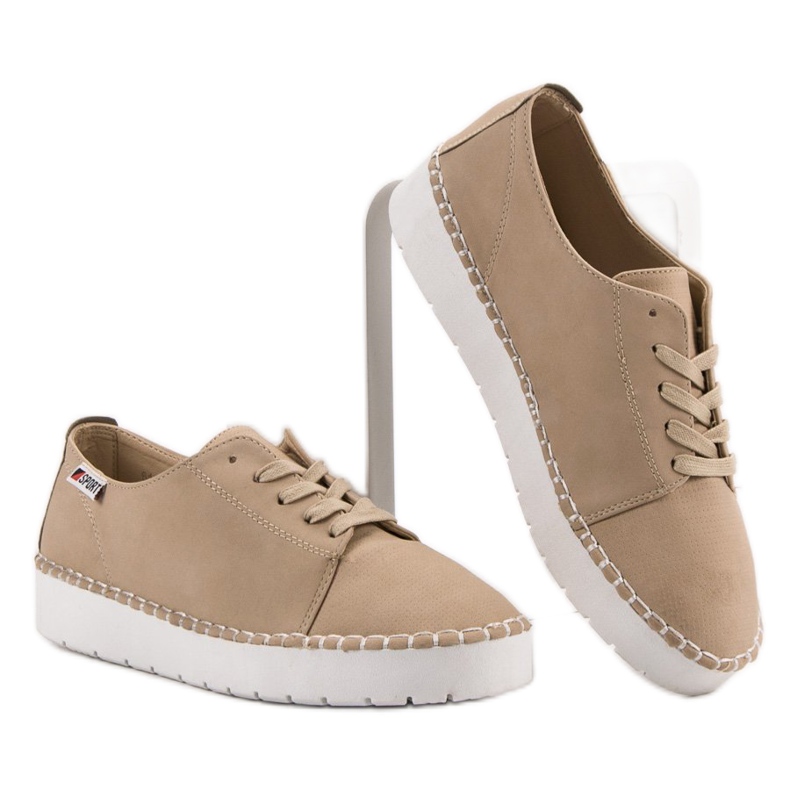 Beige geschnürte Schuhe VICES 2