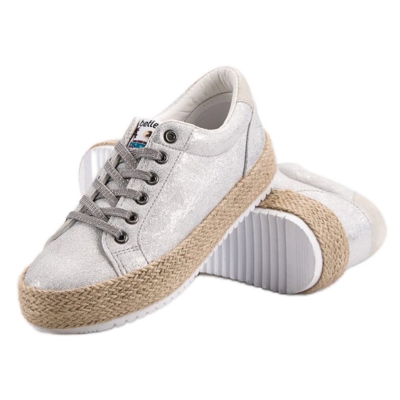 Betler Modische Espadrilles-Sneaker grau 1