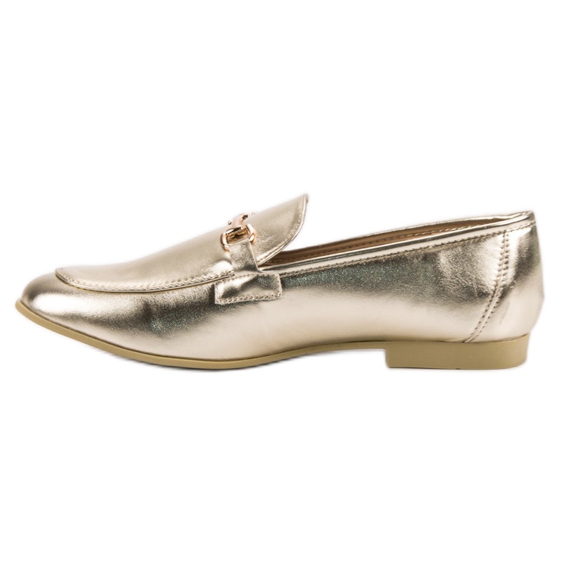 Lackierte goldene VICES Loafer 2