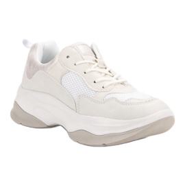 Kylie Modische weiße Turnschuhe 1