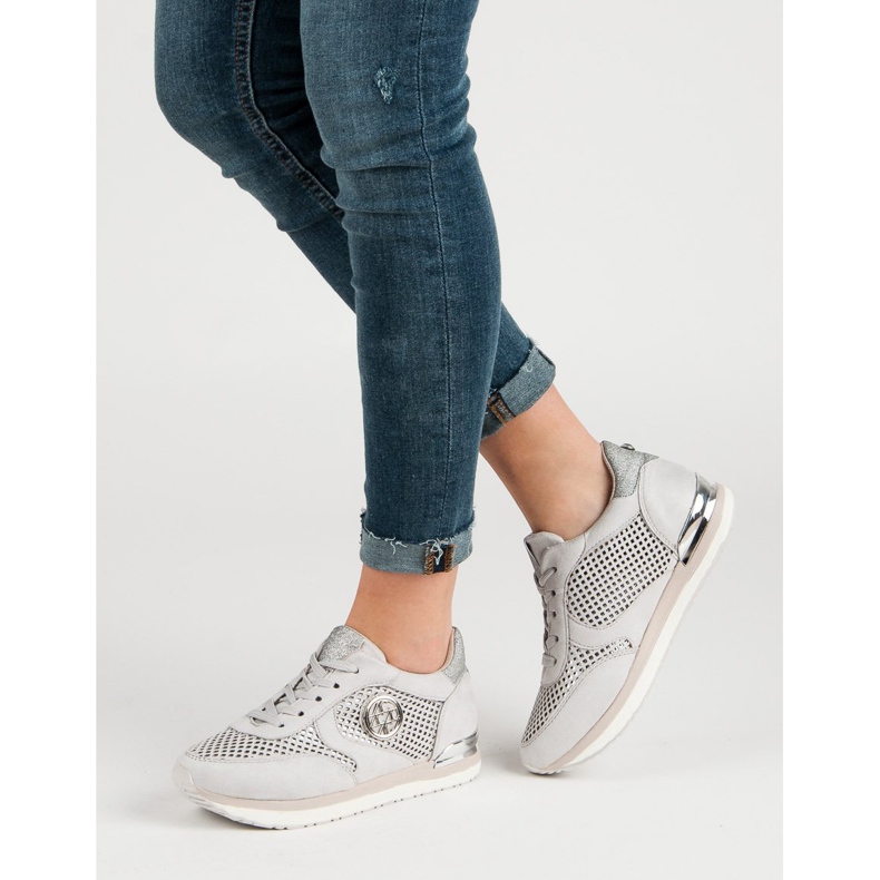 Aclys Durchbrochene Sportschuhe grau 2