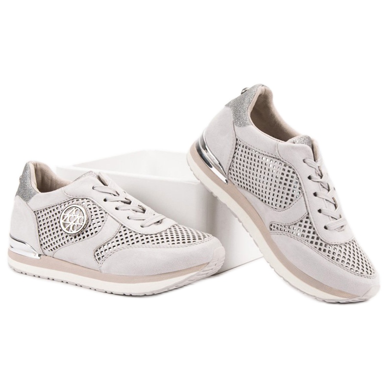 Aclys Durchbrochene Sportschuhe grau 1