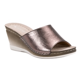 VINCEZA Keilsandalen grau 1