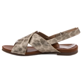 Kylie Gepunktete Sandalen gelb 1