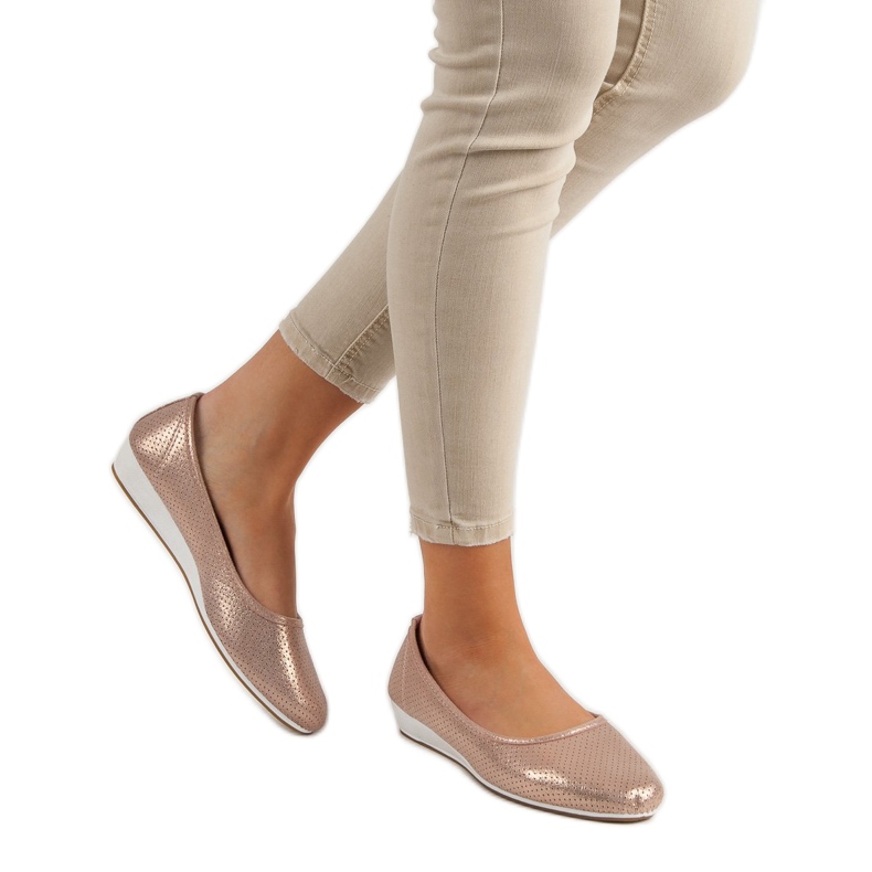 Vinceza Bequeme Ballerinas rosa 2