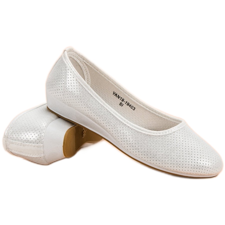 Vinceza Bequeme Ballerinas grau 1