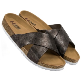 Kylie Bequeme graue Hausschuhe 2