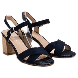 VINCEZA Sandalen blau marineblau 1