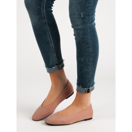 Seastar Ballerinas aus gepudertem Wildleder rosa 1