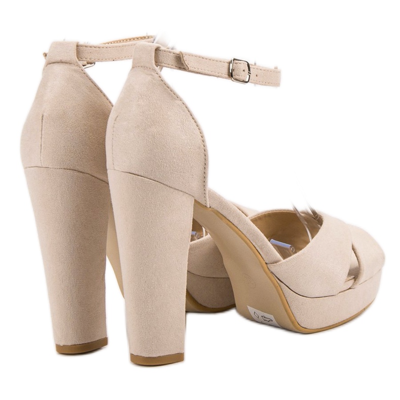 Seastar Bequeme Sandalen mit hohen Absätzen braun 1