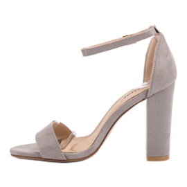 Seastar sexy Sandalen auf einer Bar grau 2