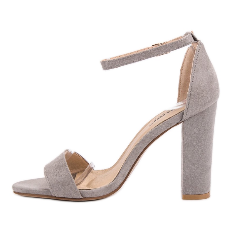 Seastar sexy Sandalen auf einer Bar grau 2