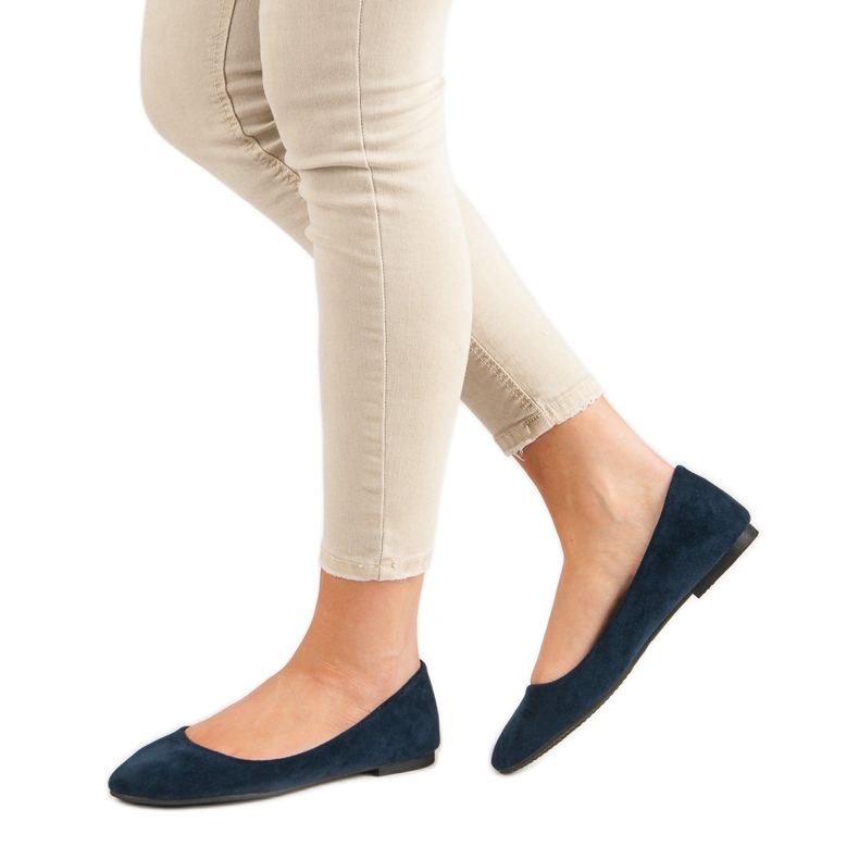 Primavera Klassische marineblaue Ballerinas navy blau 2
