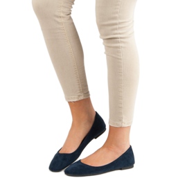 Primavera Klassische marineblaue Ballerinas navy blau 1