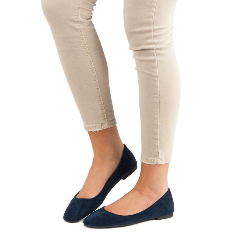 Primavera Klassische marineblaue Ballerinas navy blau 1